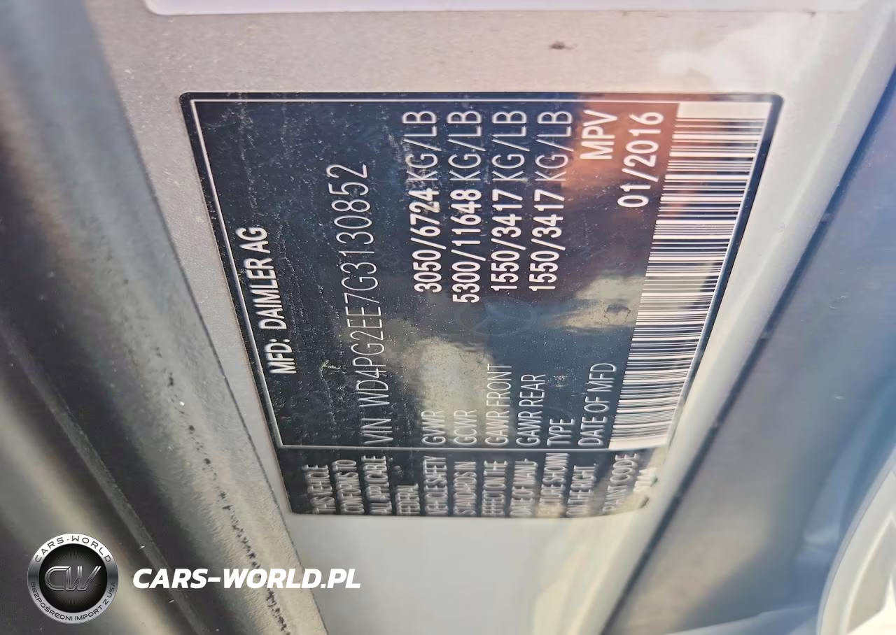 2016 Mercedes-Benz Metris VIN:WD4PG2EE7G3130852 - 13