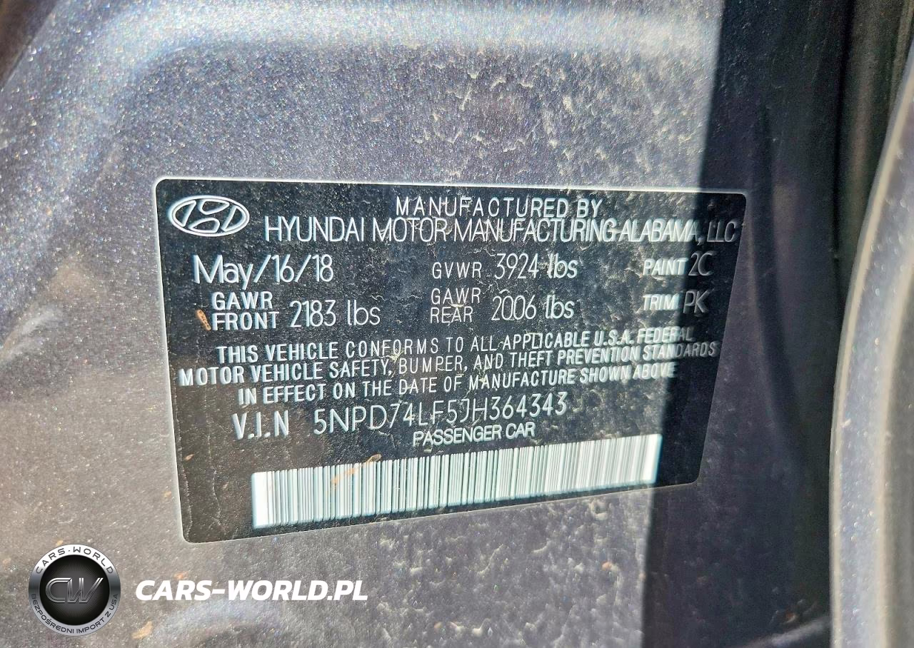 2018 Hyundai Elantra Se VIN:5NPD74LF5JH364343 - 13