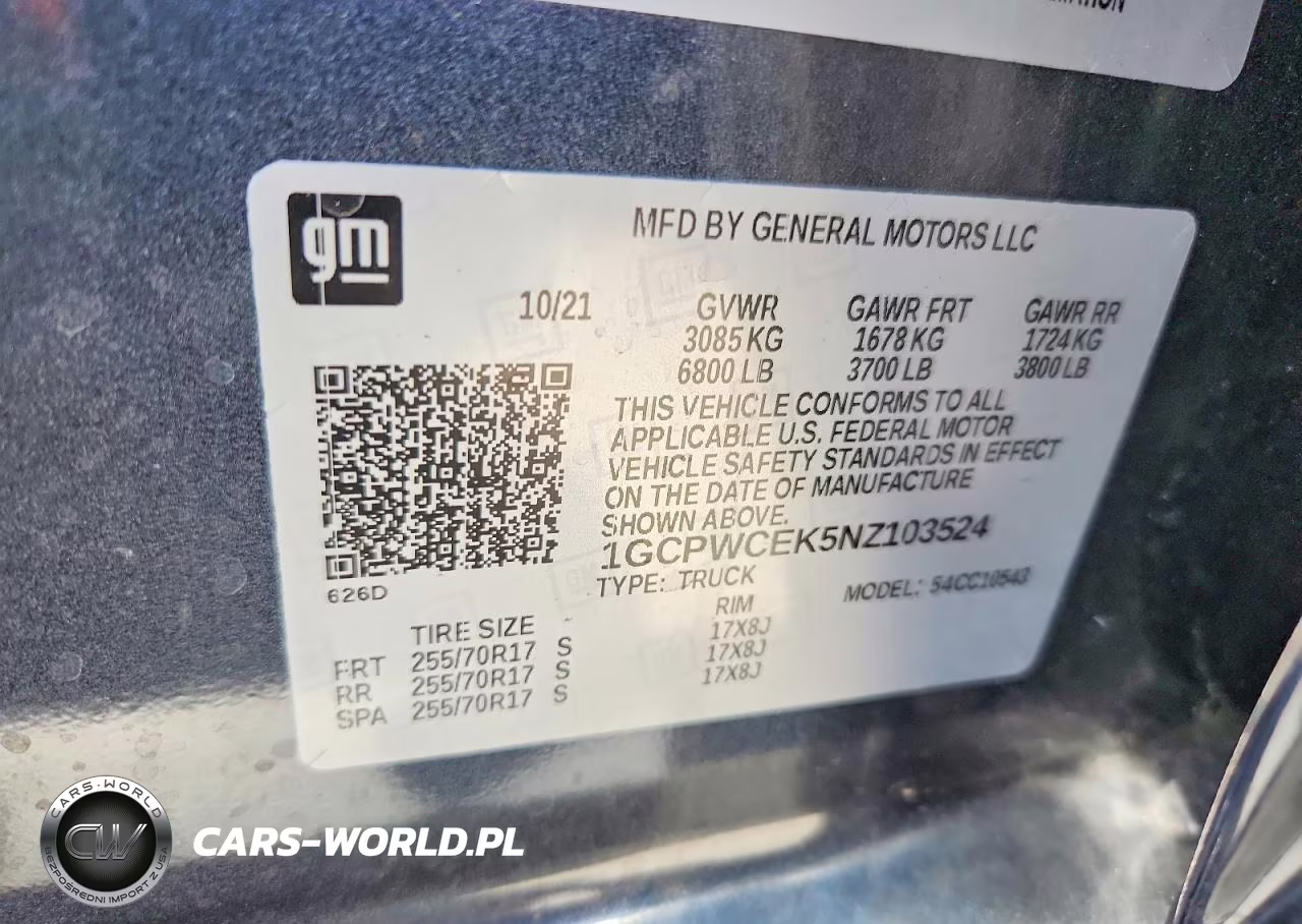 2022 Chevrolet Silverado Ltd C1500 Lt VIN:1GCPWCEK5NZ103524 - 12