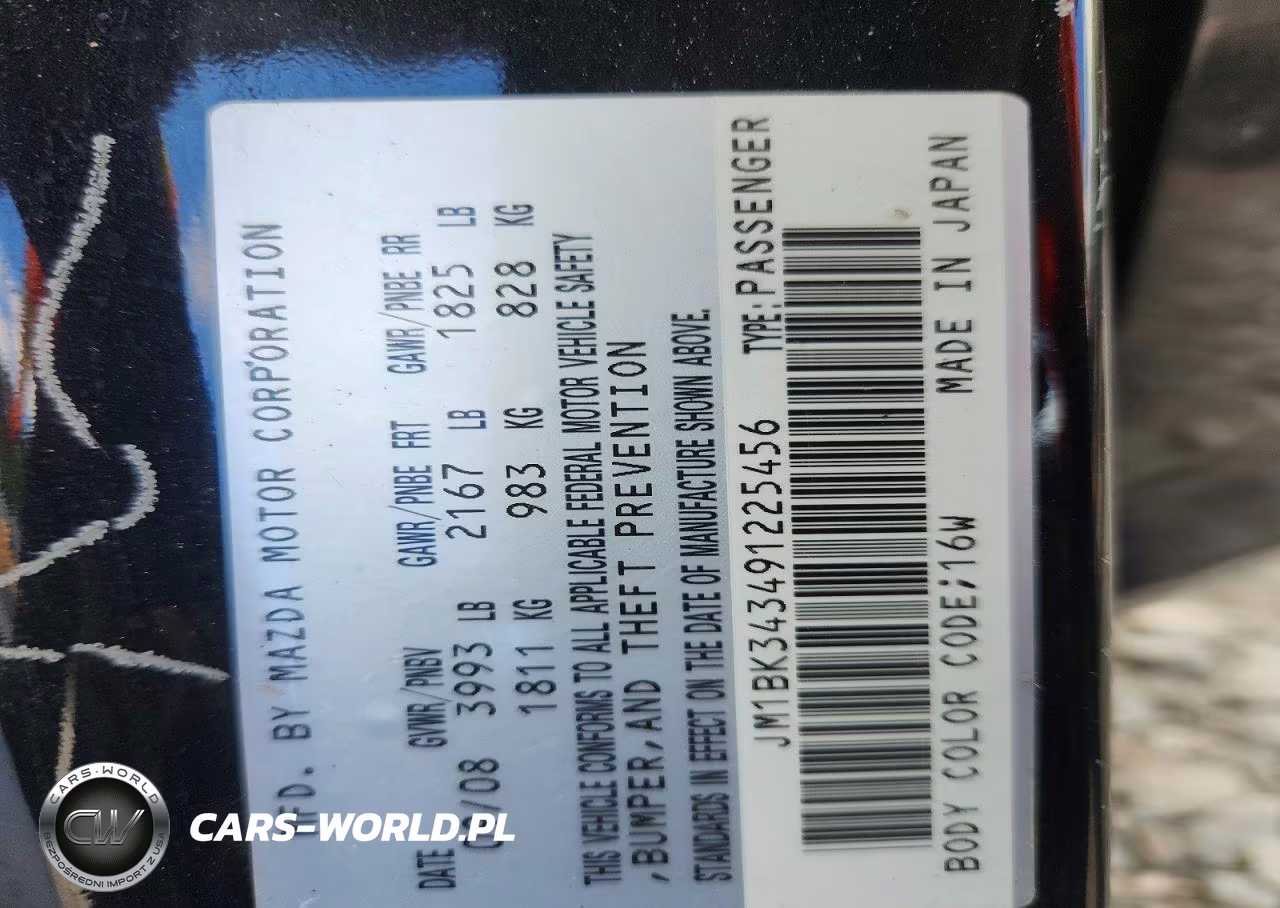 2009 Mazda 3 S VIN:JM1BK343491225456 - 12