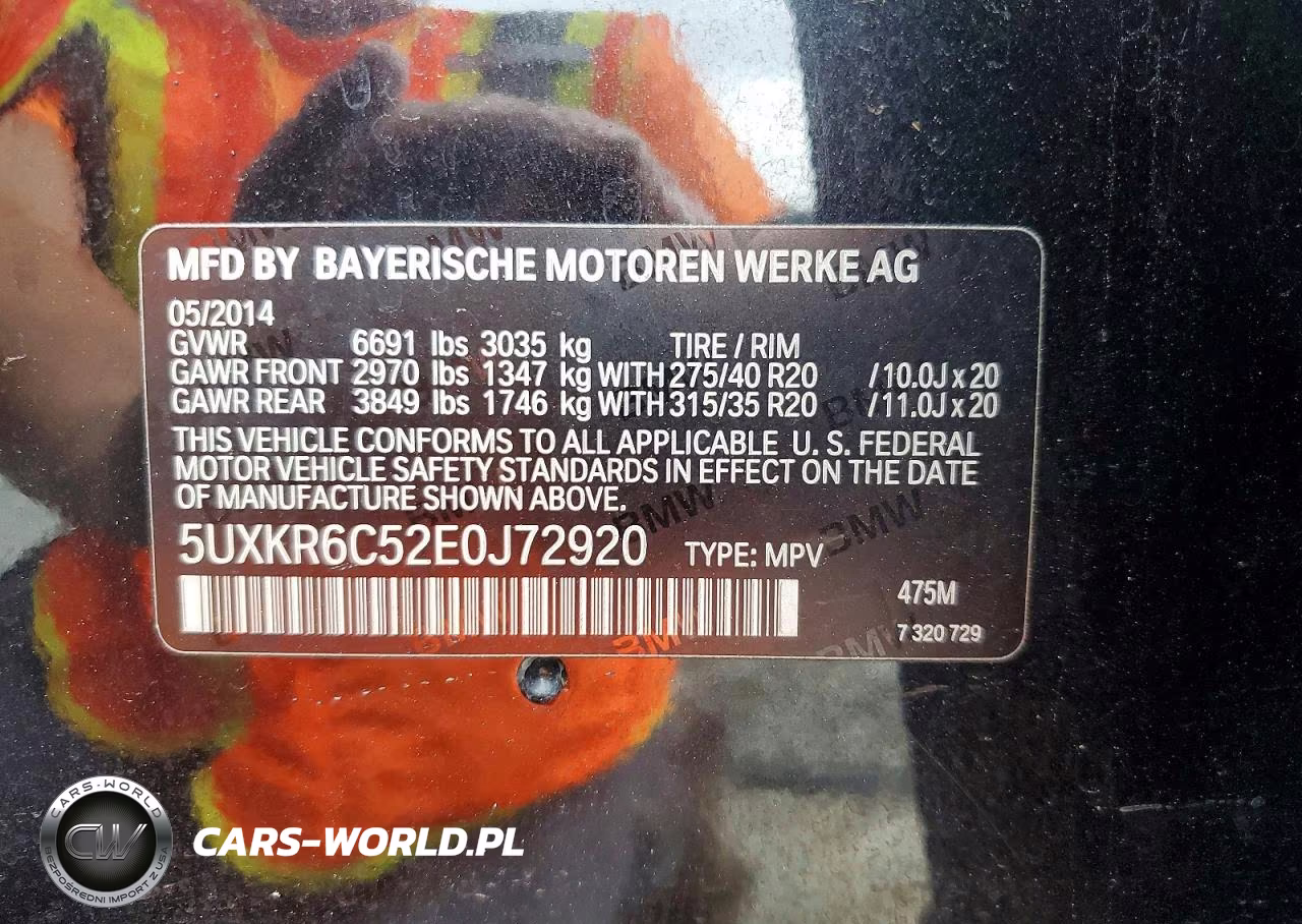 2014 BMW X5 xDrive50I VIN:5UXKR6C52E0J72920 - 13