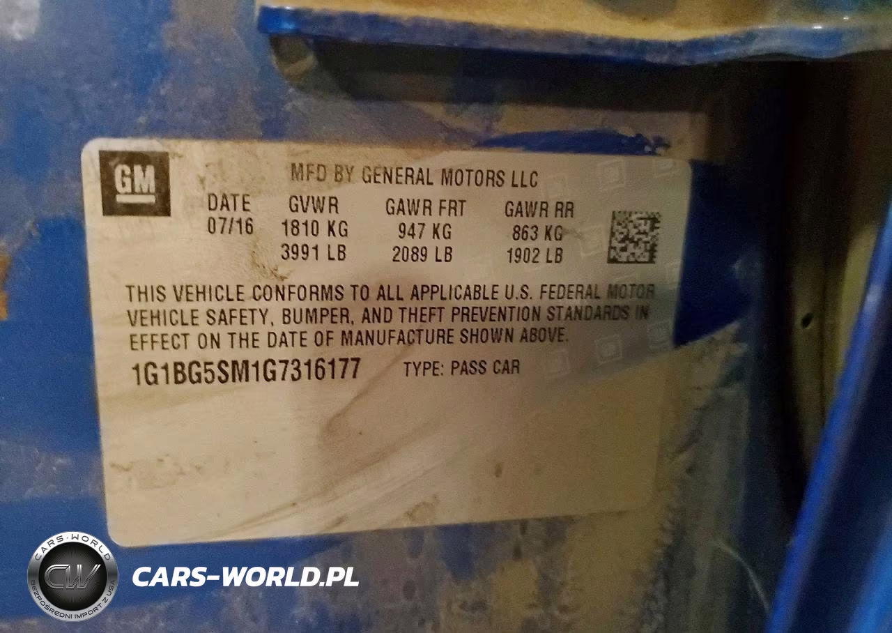 2016 Chevrolet Cruze Premier VIN:1G1BG5SM1G7316177 - 13
