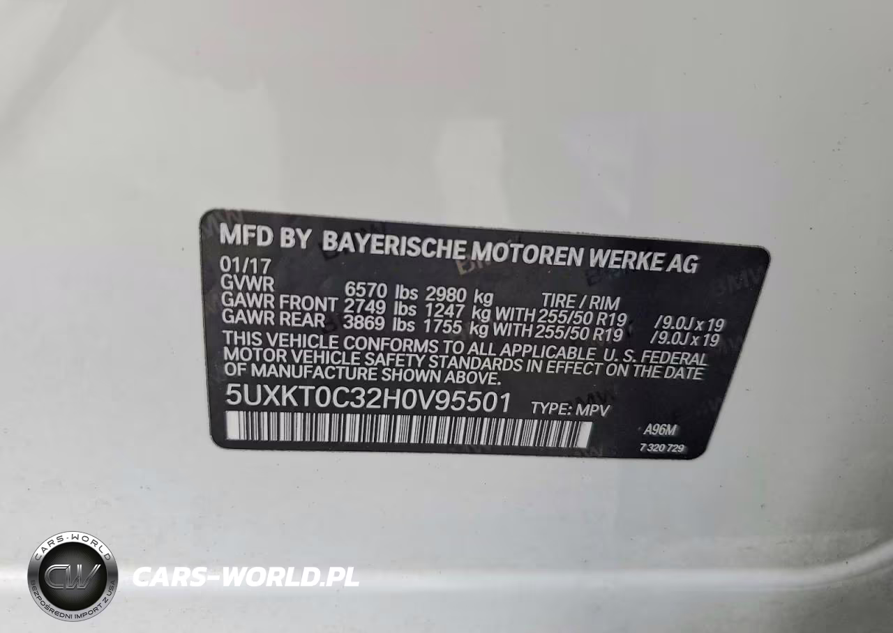 2017 BMW X5 Xdr40E VIN:5UXKT0C32H0V95501 - 13