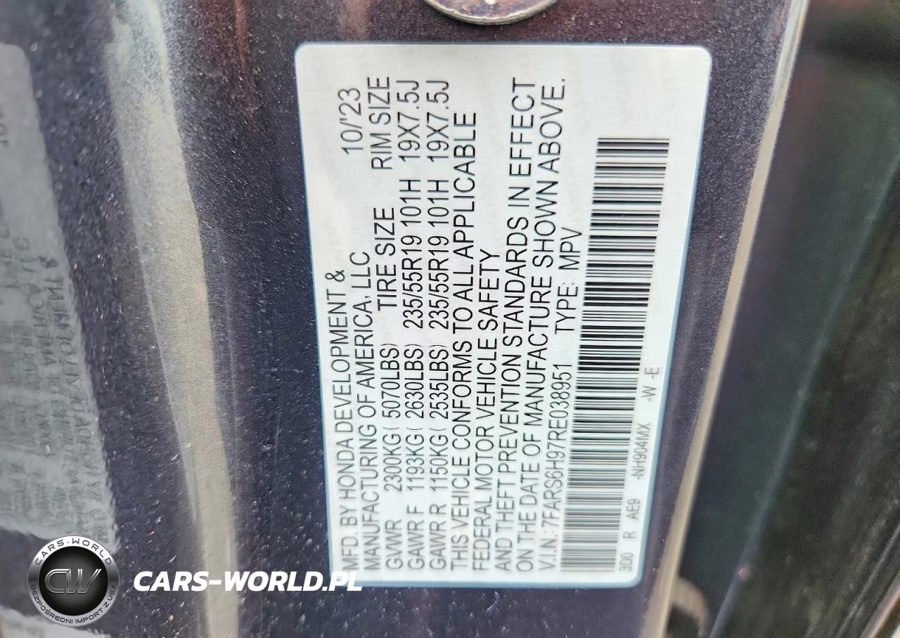 2024 Honda Cr-V Sport Touring VIN:7FARS6H97RE038951 - 14
