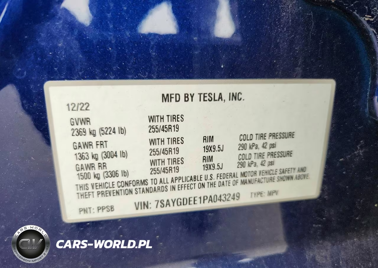 2023 Tesla Model Y VIN:7SAYGDEE1PA043249 - 14