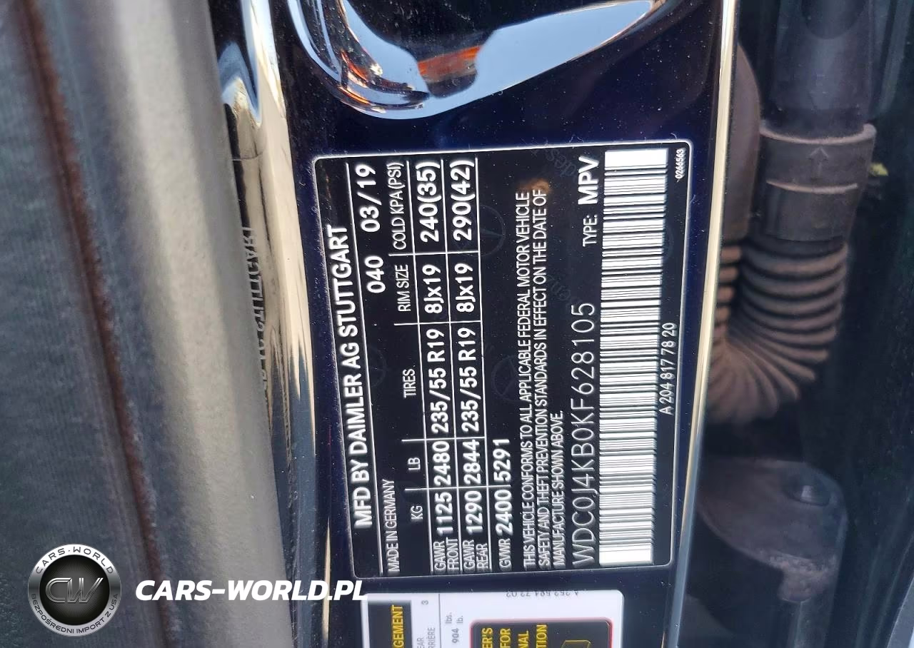 2019 Mercedes-Benz Glc Coupe 300 4Matic VIN:WDC0J4KB0KF628105 - 13