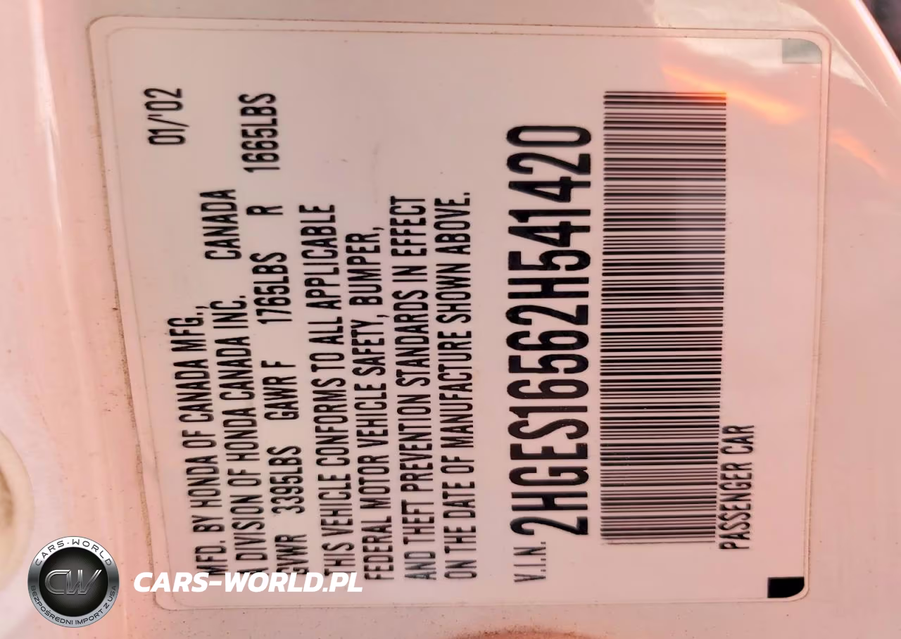 2002 Honda Civic Lx VIN:2HGES16562H541420 - 12