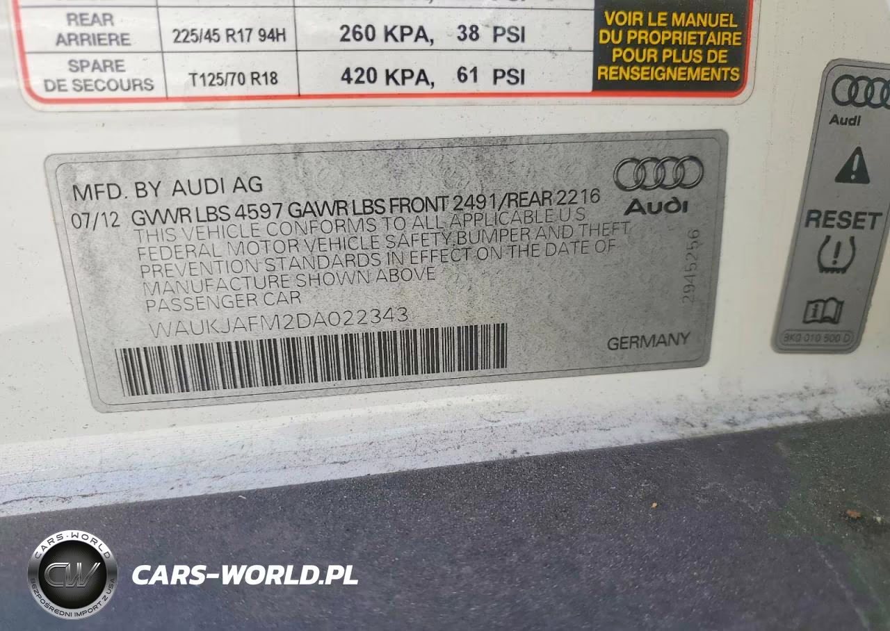 2013 Audi A3 Premium Plus VIN:WAUKJAFM2DA022343 - 12