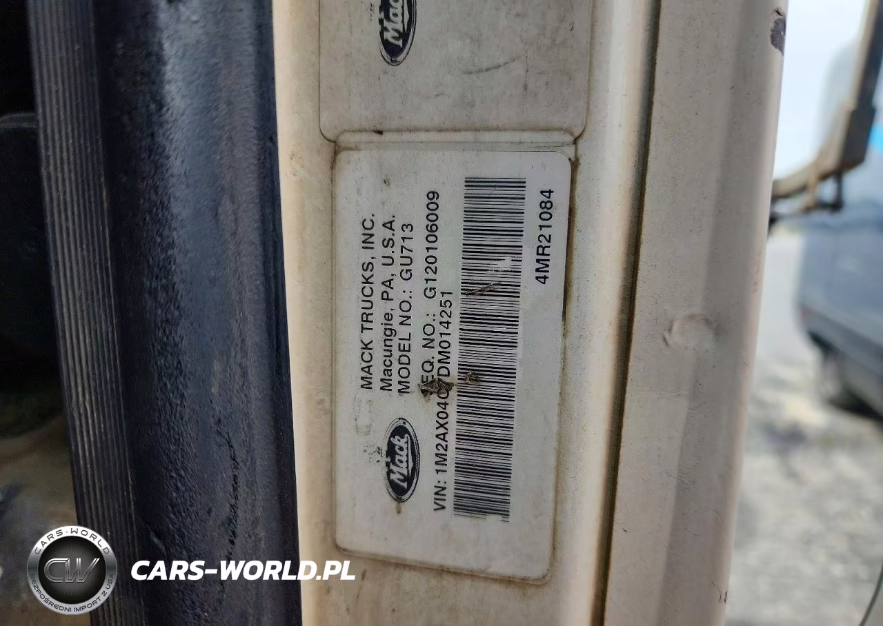 2013 Mack Gu713 Roll-Off Container Truck VIN:1M2AX04C7DM014251 - 10