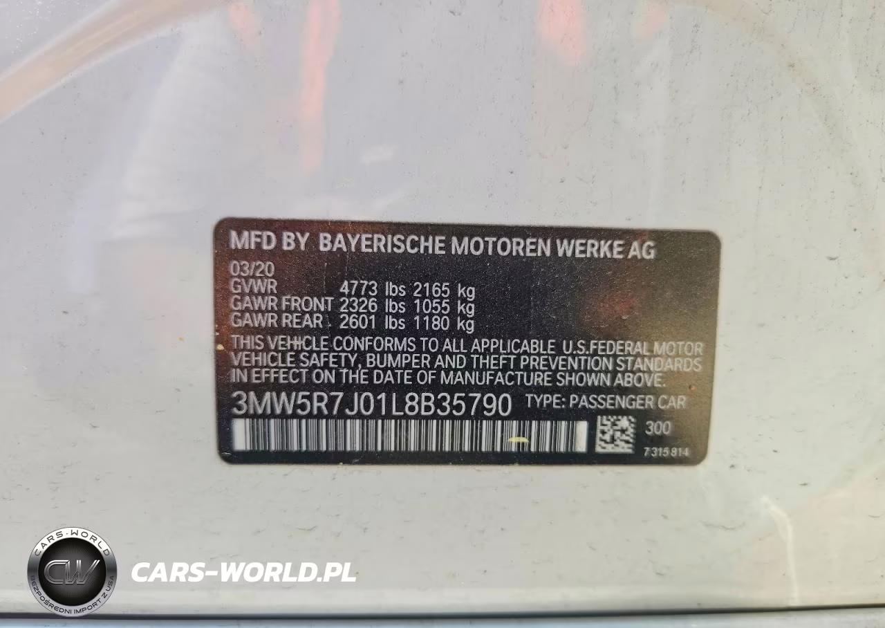 2020 BMW 330Xi VIN:3MW5R7J01L8B35790 - 12