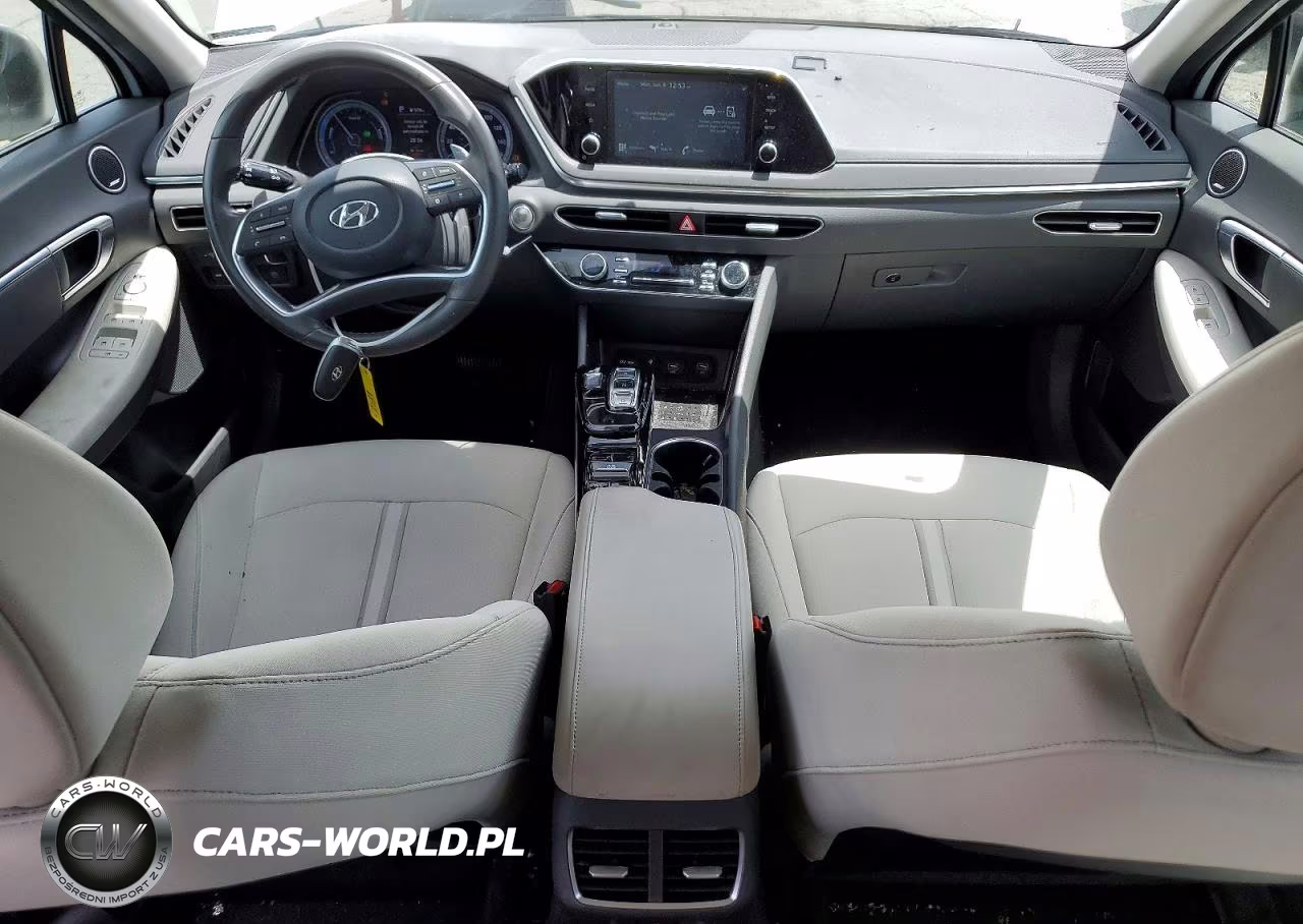 2021 Hyundai Sonata Hybrid Sel VIN:KMHL34JJ7MA027761 - 8