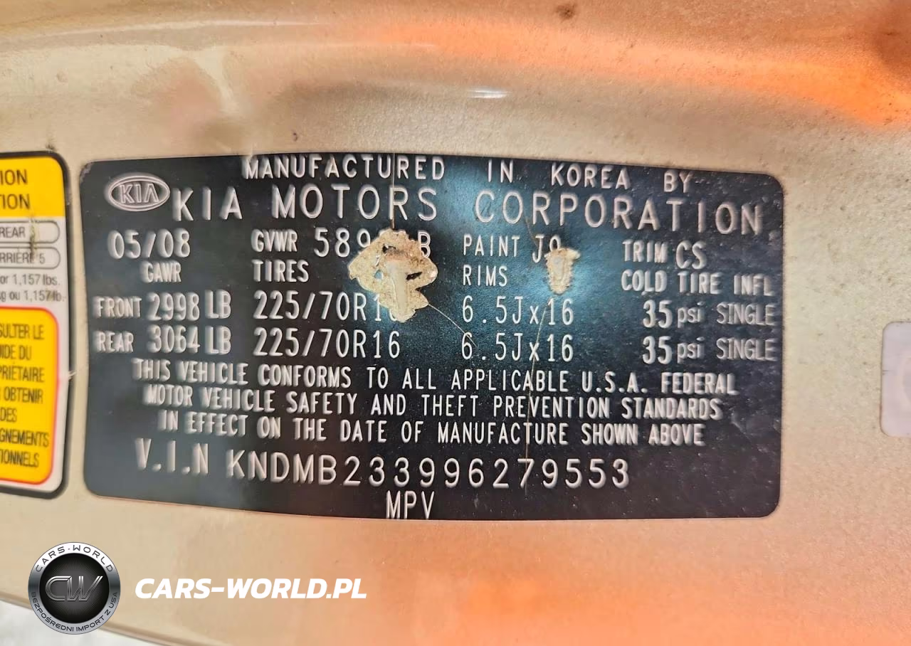 2009 Kia Sedona Lx VIN:KNDMB233996279553 - 13