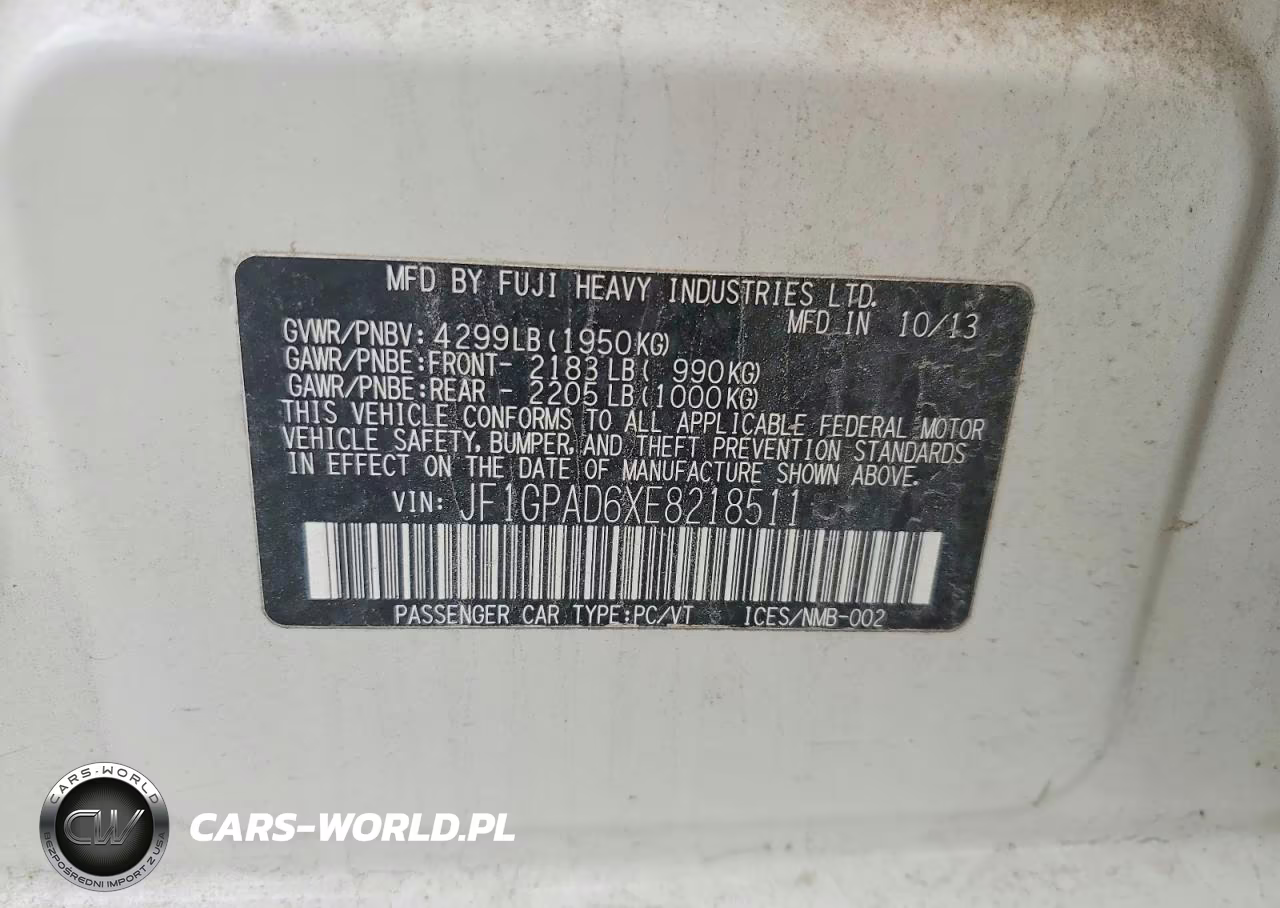 2014 Subaru Impreza Premium VIN:JF1GPAD6XE8218511 - 13