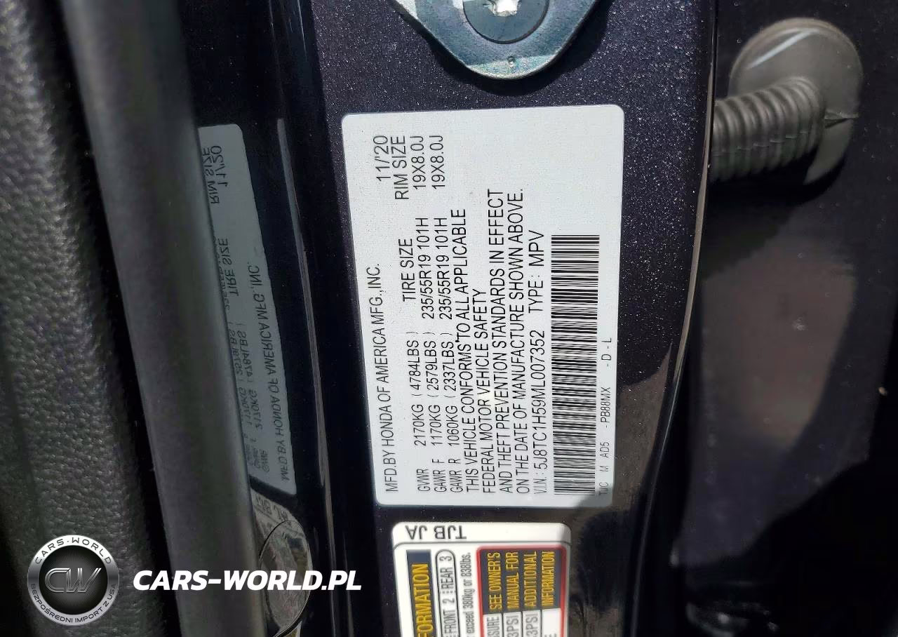 2021 Acura Rdx Technology VIN:5J8TC1H59ML007352 - 12