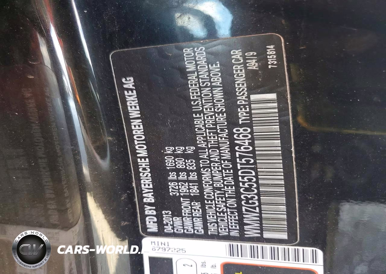 2013 Mini Cooper S Clubman VIN:WMWZG3C55DT576468 - 6