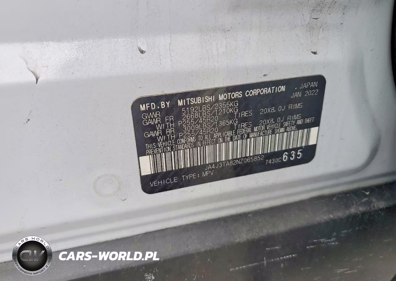 2022 Mitsubishi Outlander Es VIN:JA4J3TA82NZ065852 - 13