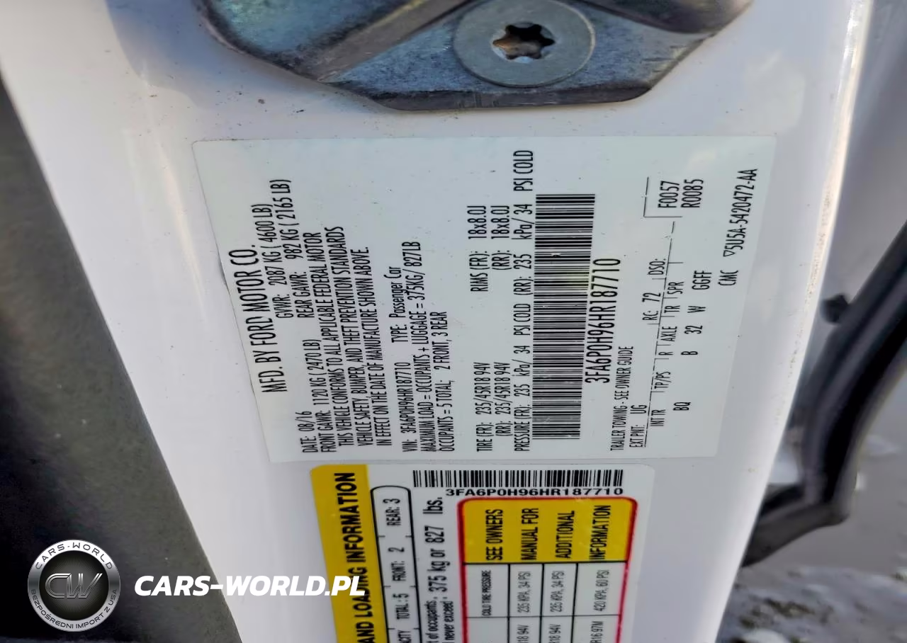 2017 Ford Fusion Se VIN:3FA6P0H96HR187710 - 12