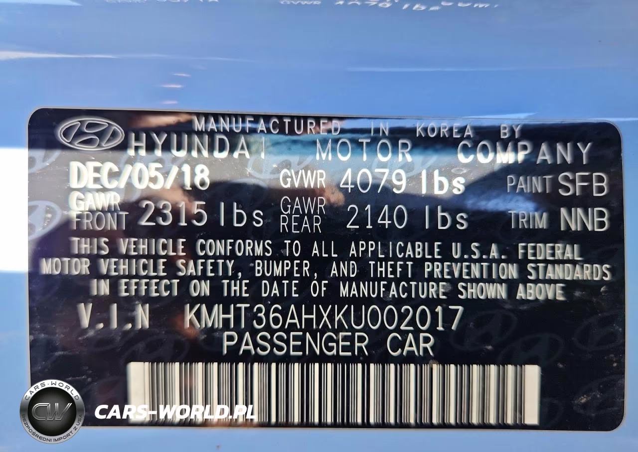 2019 Hyundai Veloster N Base VIN:KMHT36AHXKU002017 - 13