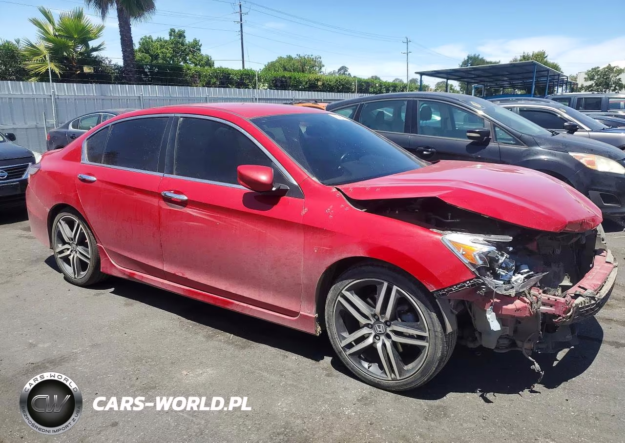 2016 Honda Accord Sport VIN:1HGCR2F5XGA166596 - 4