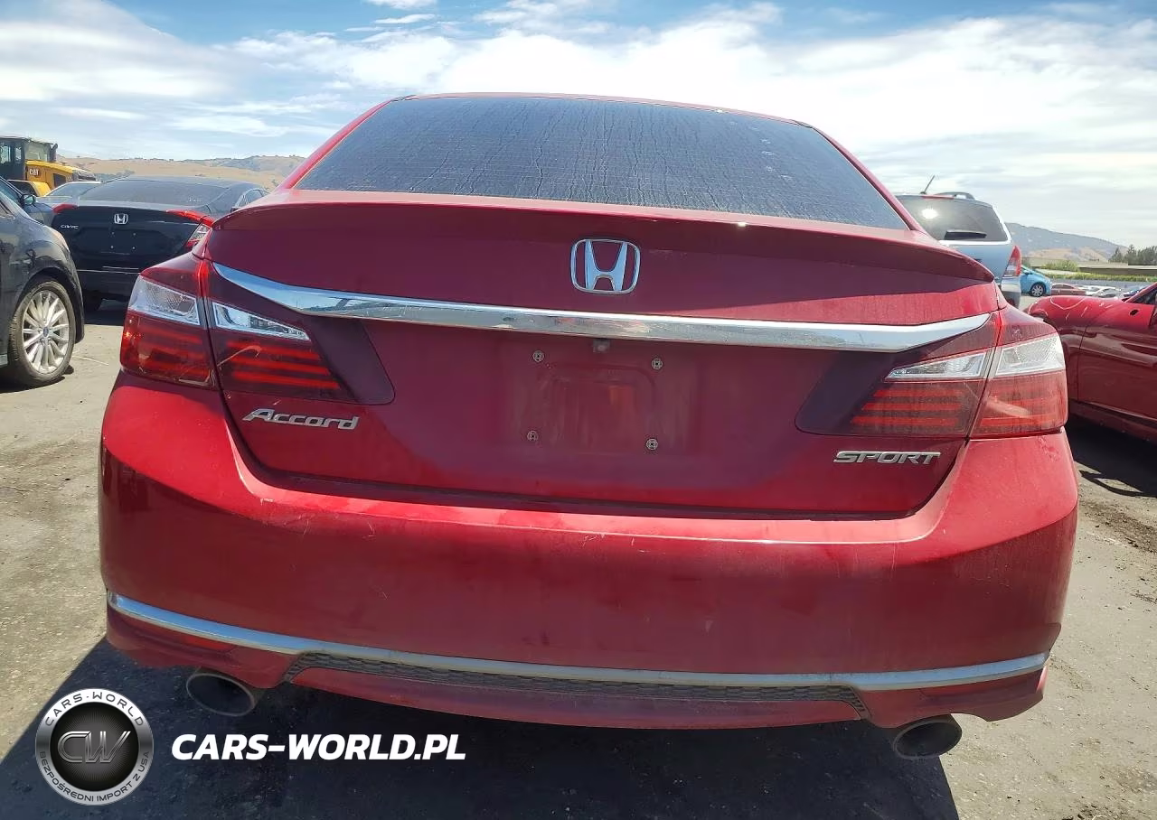2016 Honda Accord Sport VIN:1HGCR2F5XGA166596 - 6