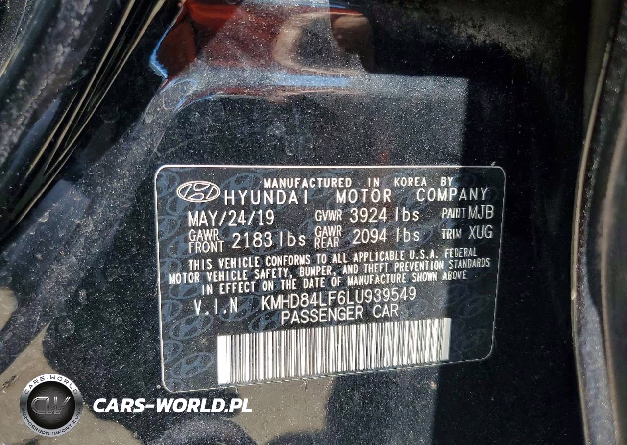 2020 Hyundai Elantra Value Edition VIN:KMHD84LF6LU939549 - 12