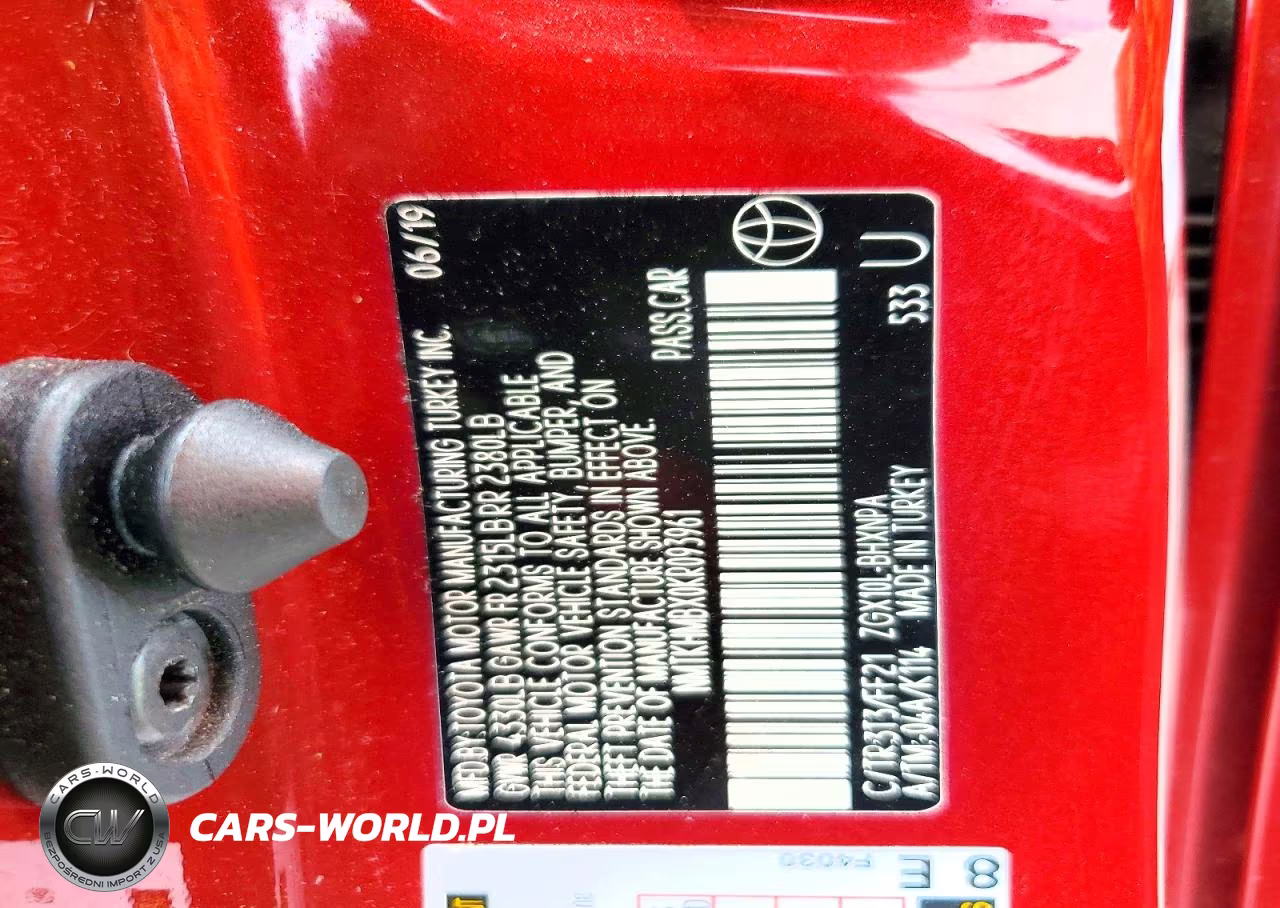 2019 Toyota C-Hr Xle VIN:NMTKHMBX0KR093961 - 13