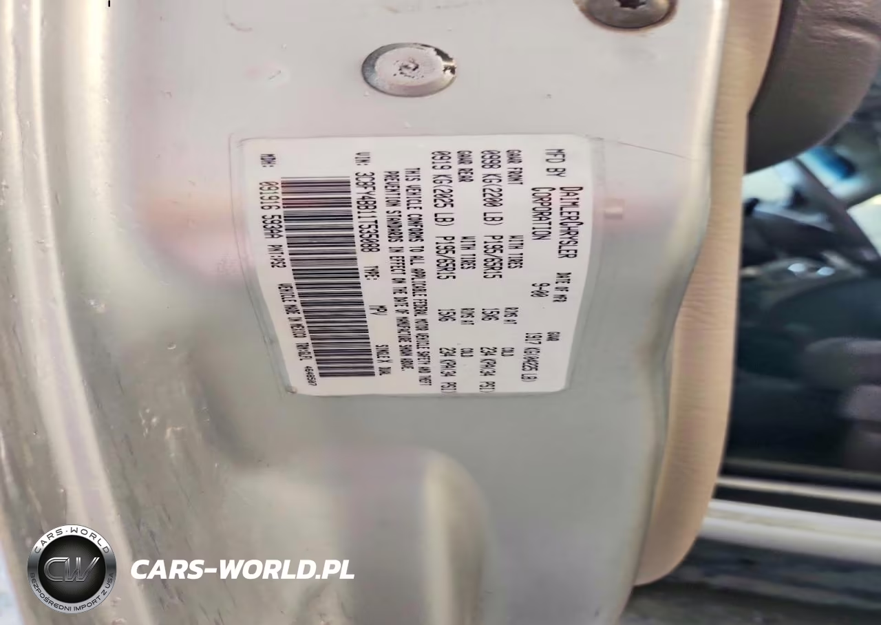 2001 Chrysler Pt Cruiser VIN:3C8FY4BB11T535088 - 12