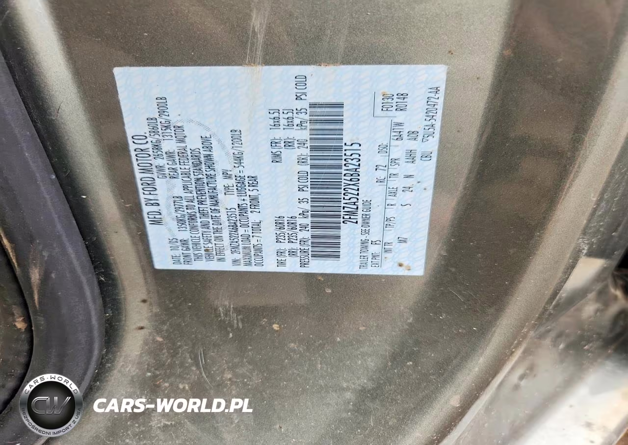 2006 Ford Freestar Sel VIN:2FMZA522X6BA23515 - 12