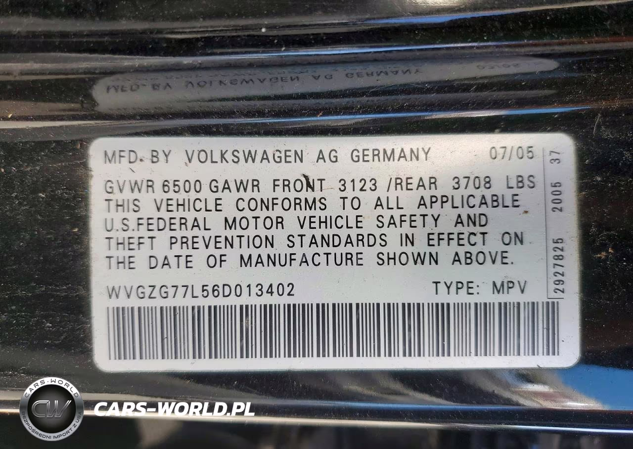 2006 Volkswagen Touareg 3.2 VIN:WVGZG77L56D013402 - 13