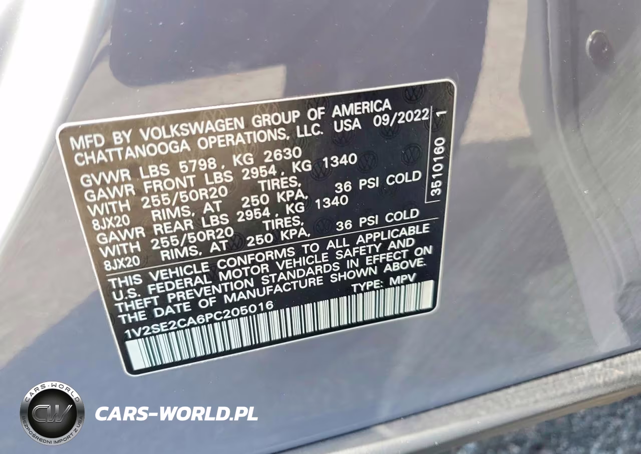 2023 Volkswagen Atlas Cross Sport Sel R-Line VIN:1V2SE2CA6PC205016 - 12