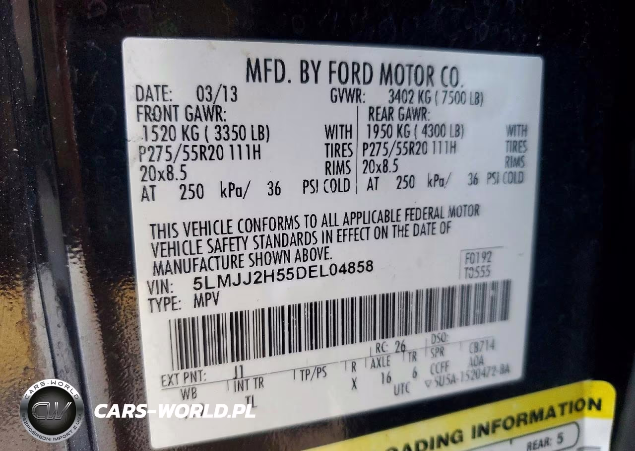2013 Lincoln Navigator VIN:5LMJJ2H55DEL04858 - 13