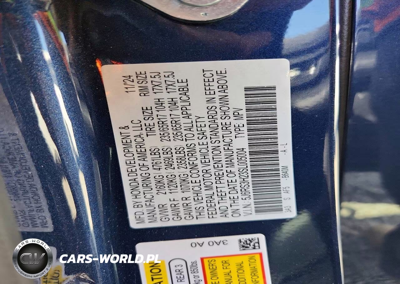 2025 Honda Cr-V Lx VIN:5J6RS3H23SL005004 - 13