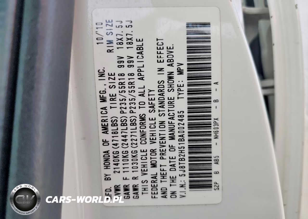 2011 Acura Rdx Technology VIN:5J8TB2H51BA002485 - 13