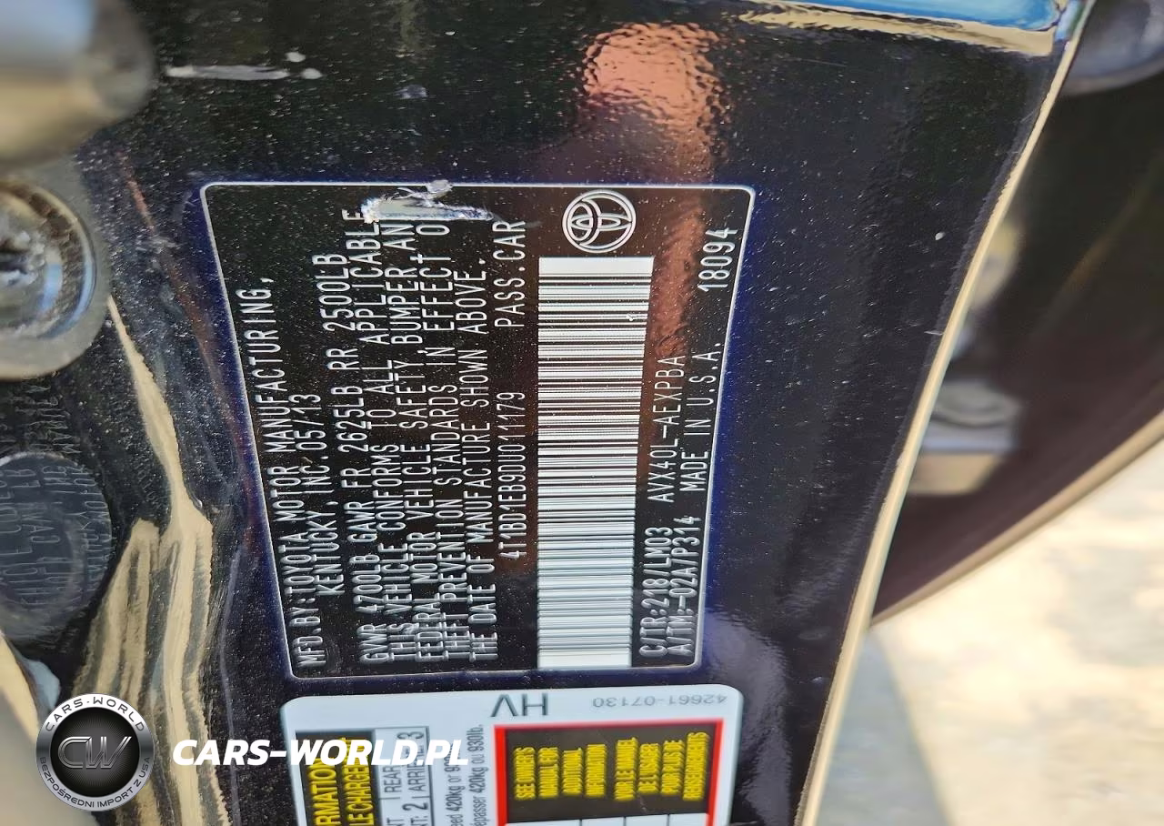 2013 Toyota Avalon Hybrid Limited VIN:4T1BD1EB9DU011179 - 12