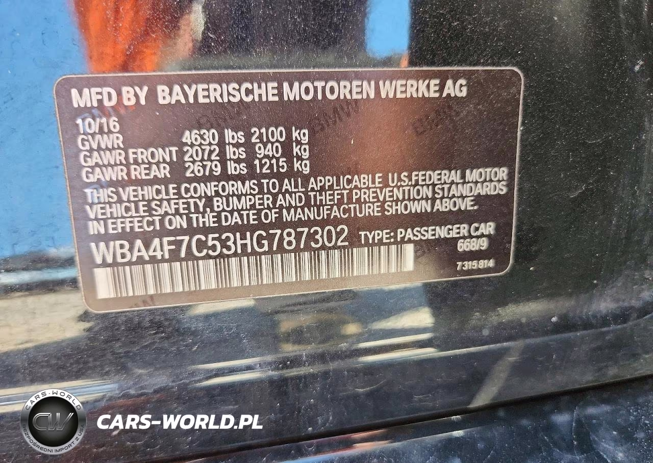 2017 BMW 430I Gran Coupe VIN:WBA4F7C53HG787302 - 13