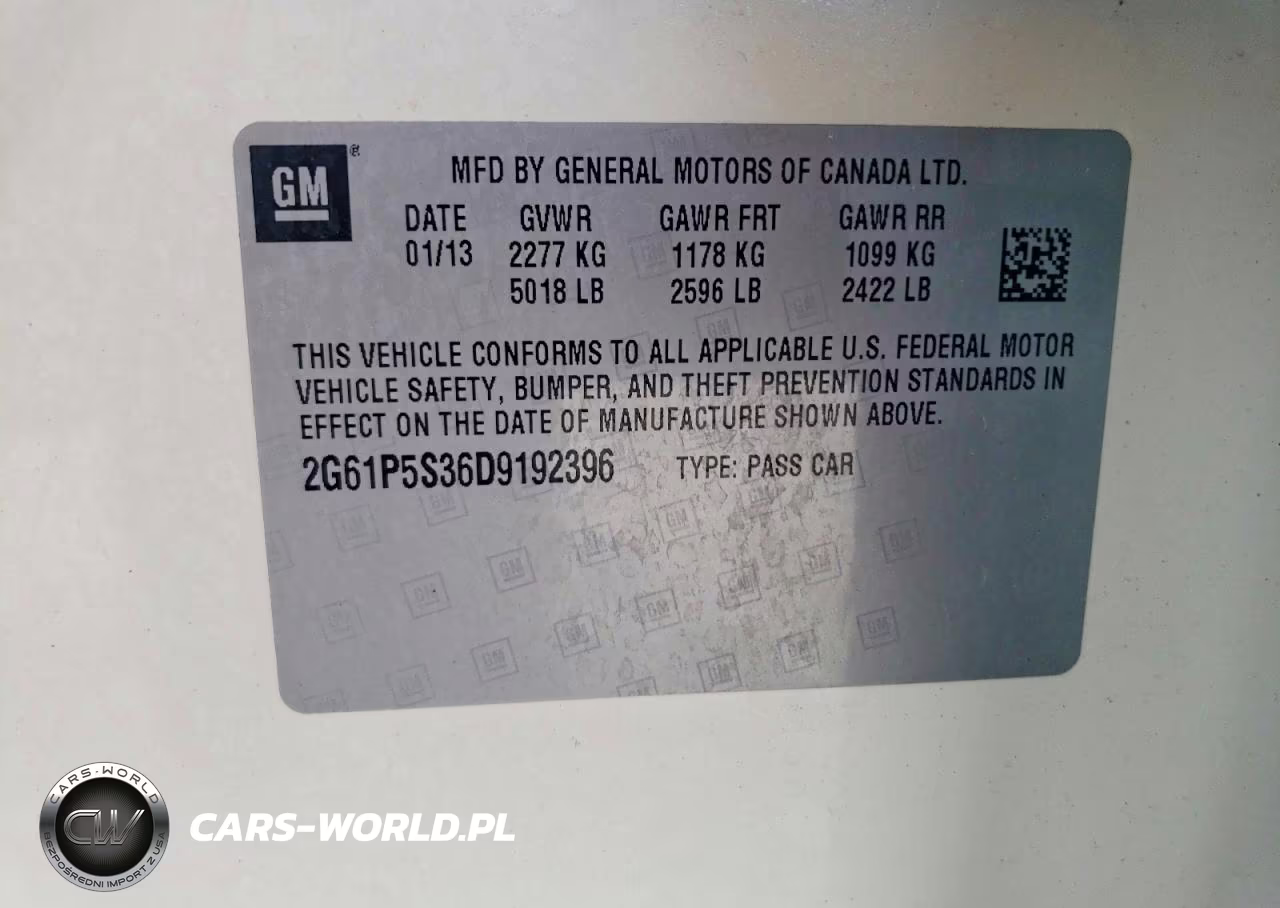 2013 Cadillac Xts Luxury Collection VIN:2G61P5S36D9192396 - 12