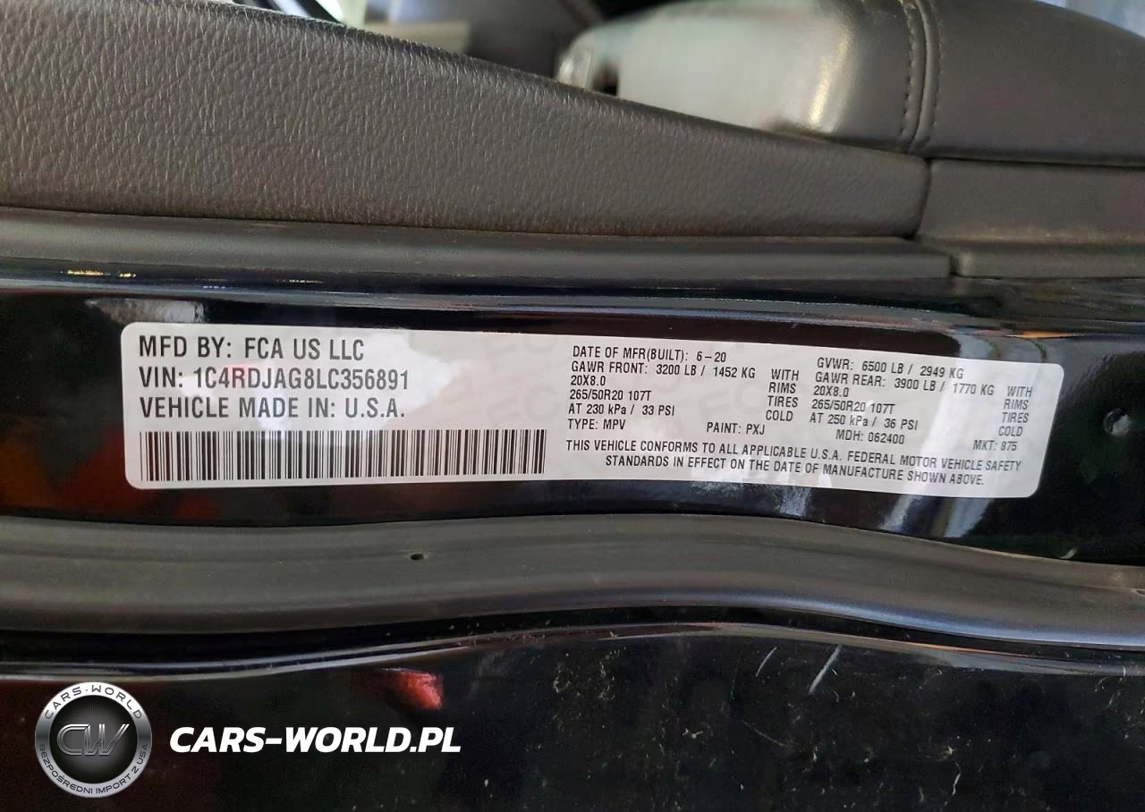 2020 Dodge Durango Sxt VIN:1C4RDJAG8LC356891 - 14