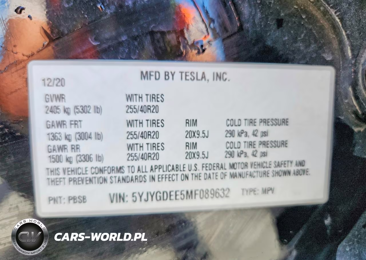 2021 Tesla Model Y VIN:5YJYGDEE5MF089632 - 12