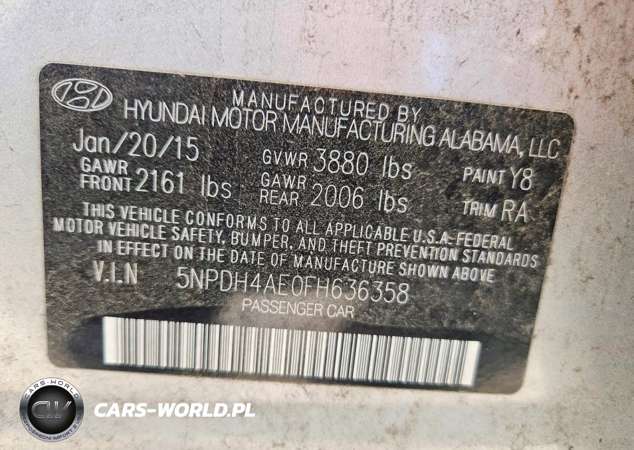 2015 Hyundai Elantra Se VIN:5NPDH4AE0FH636358 - 13