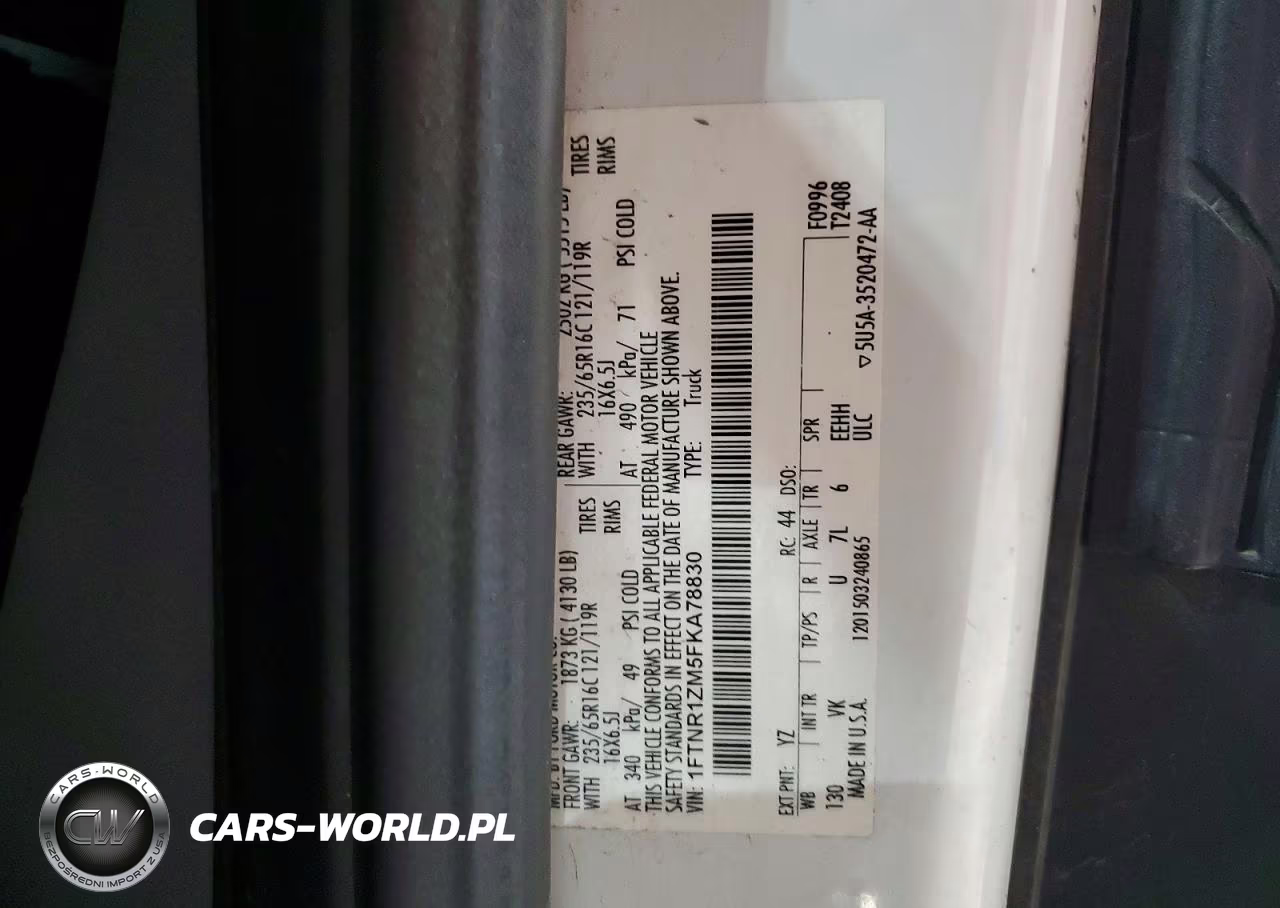 2015 Ford Transit T-250 VIN:1FTNR1ZM5FKA78830 - 12