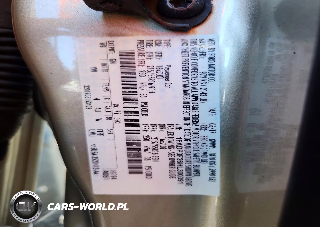 2017 Ford Focus Se VIN:1FADP3F26HL300391 - 12