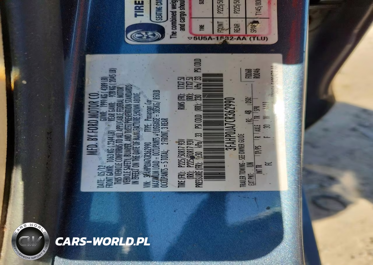 2012 Ford Fusion Sel VIN:3FAHP0JA7CR362990 - 13
