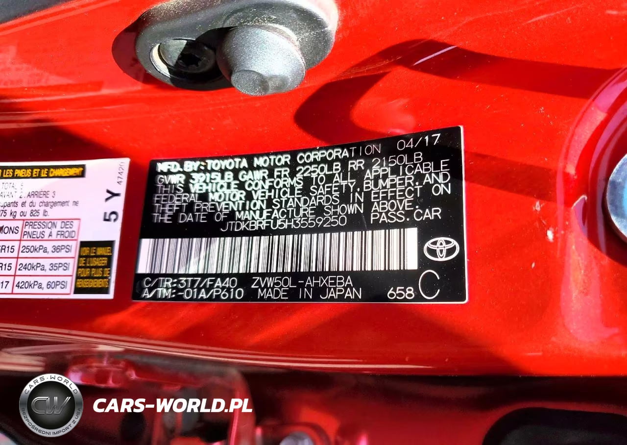 2017 Toyota Prius Two VIN:JTDKBRFU5H3559250 - 12