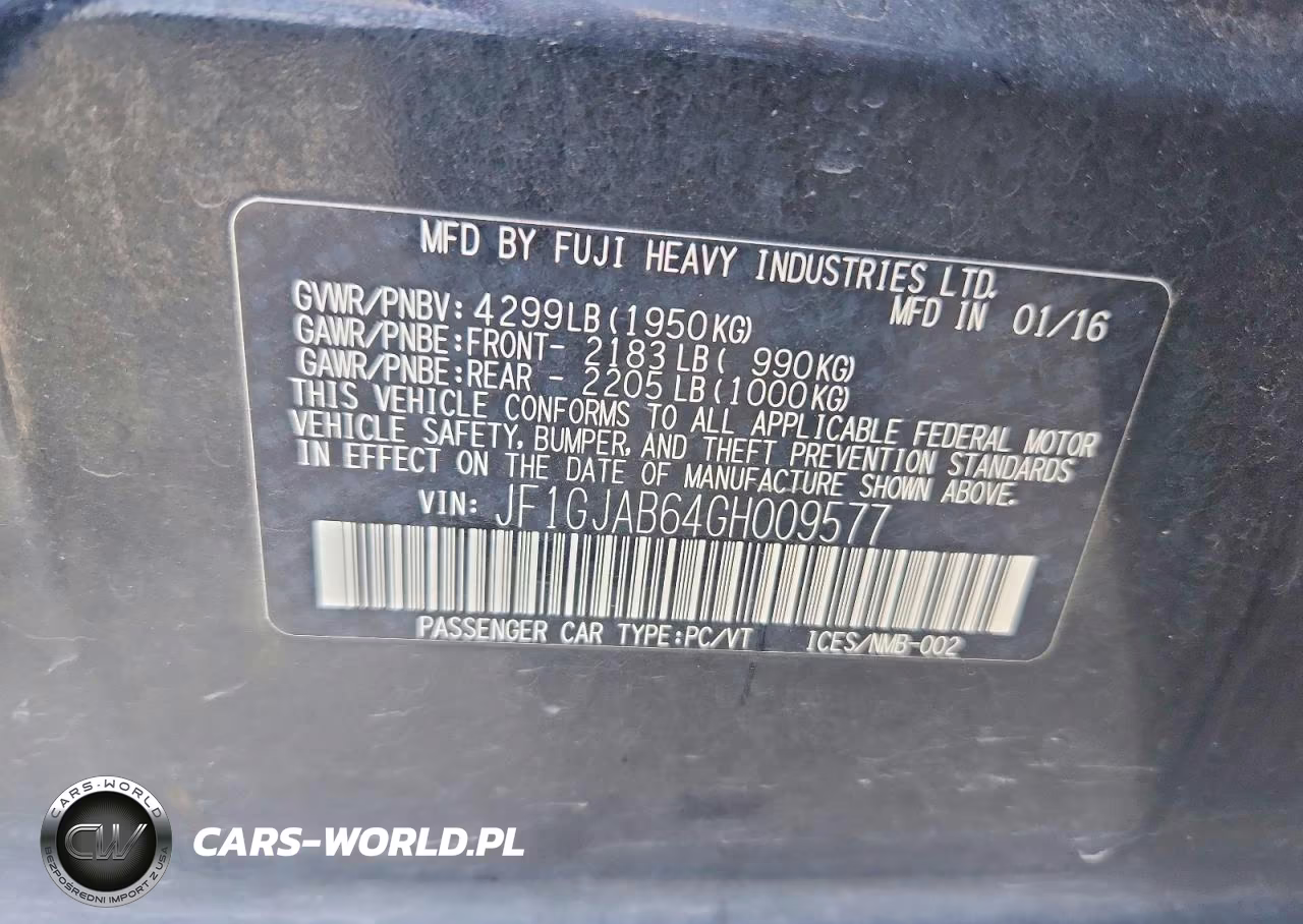 2016 Subaru Impreza Premium VIN:JF1GJAB64GH009577 - 12