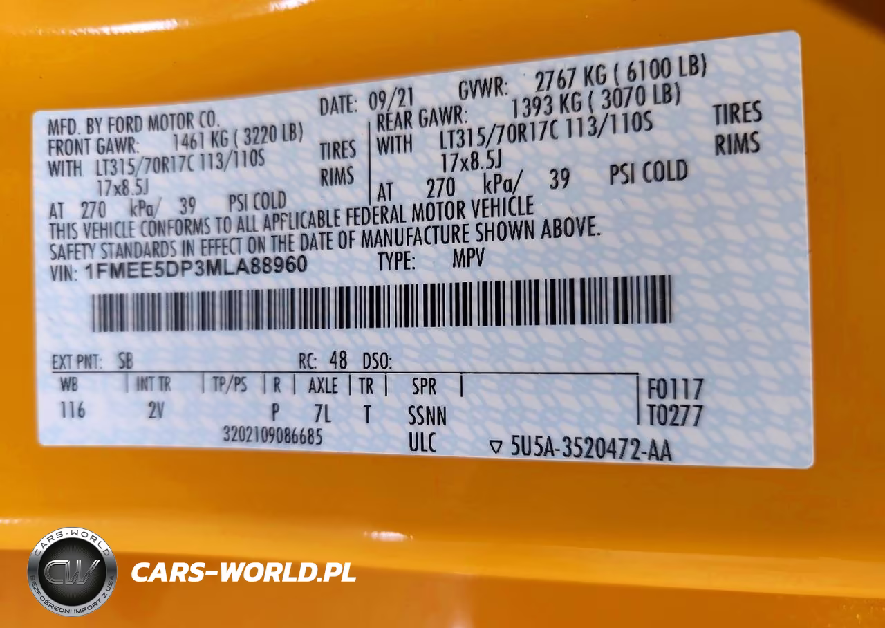 2021 Ford Bronco Base VIN:1FMEE5DP3MLA88960 - 13