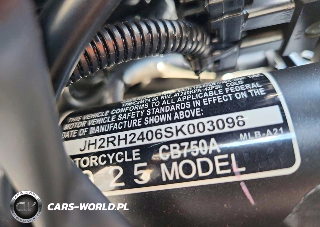 2025 Honda Cb750 A VIN:JH2RH2406SK003098 - 9