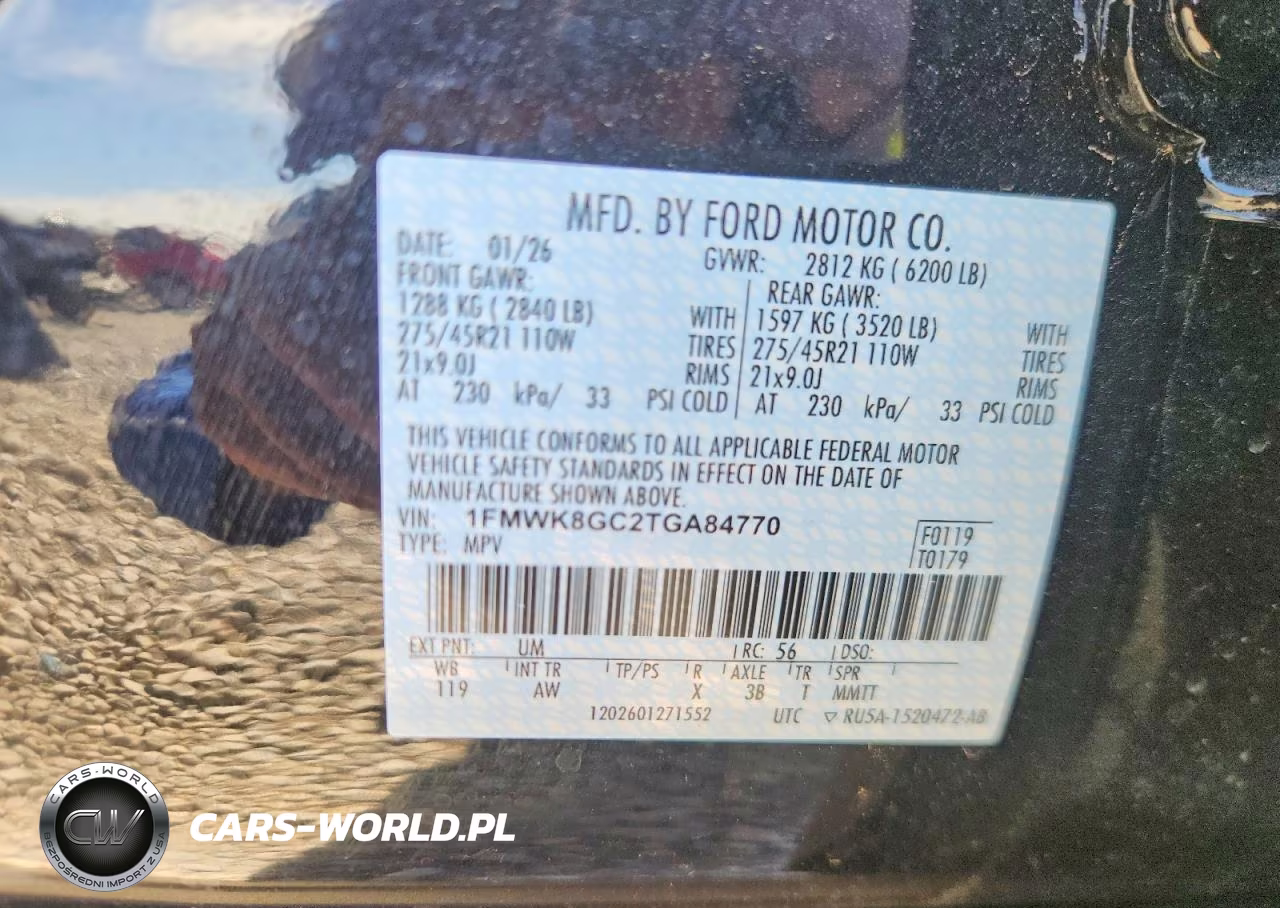 2026 Ford Explorer St VIN:1FMWK8GC2TGA84770 - 13