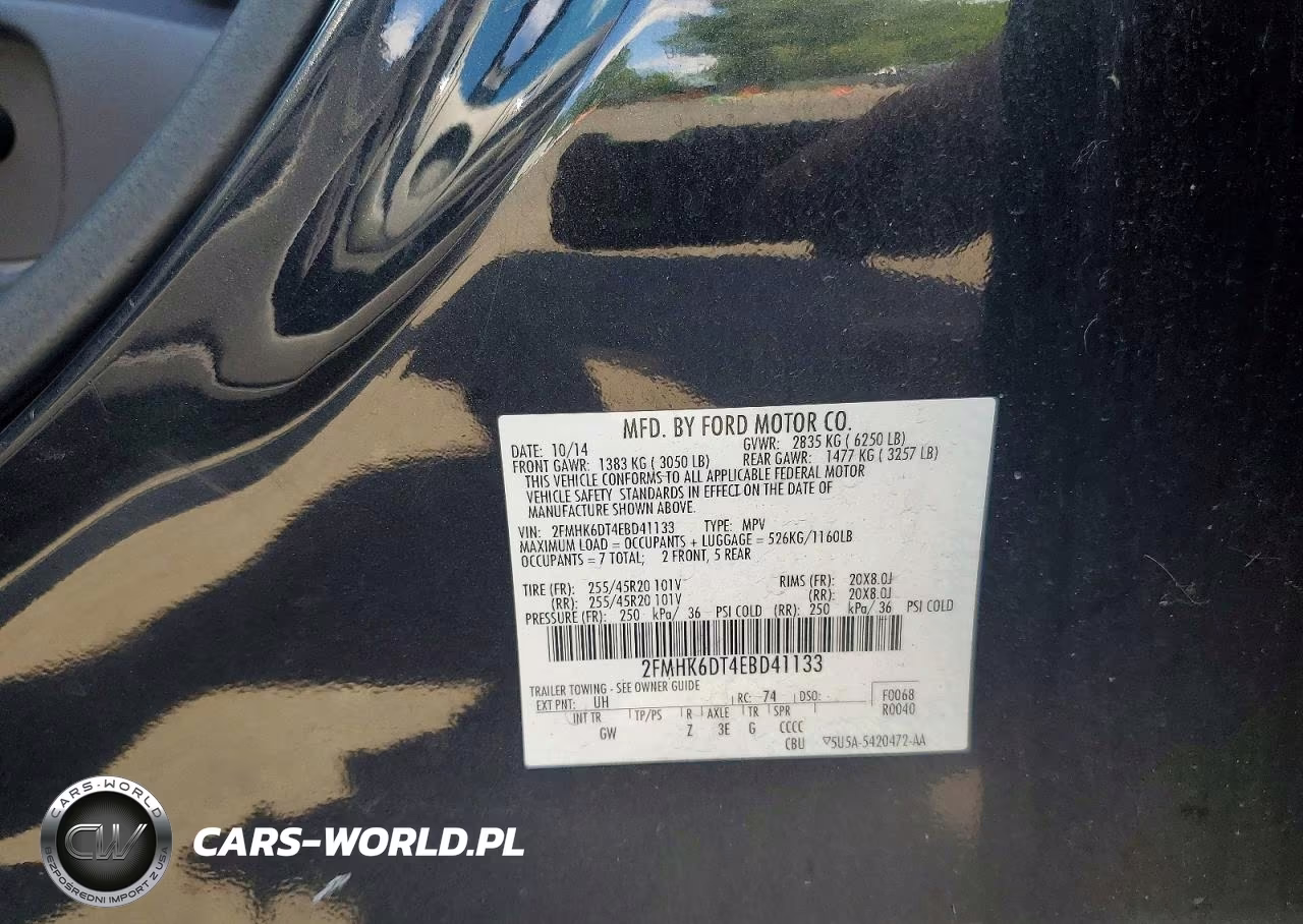 2014 Ford Flex Limited VIN:2FMHK6DT4EBD41133 - 12