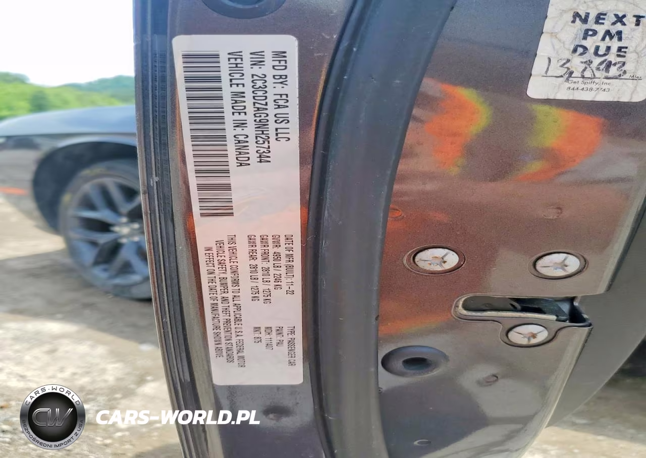 2022 Dodge Challenger Sxt VIN:2C3CDZAG9NH257344 - 12