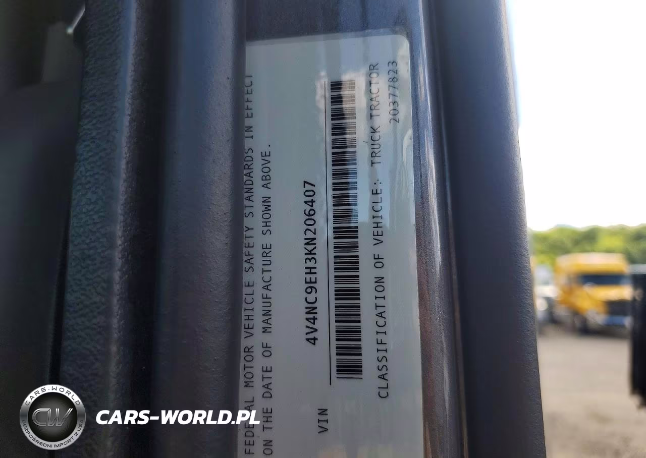 2019 Volvo Vn Vnl VIN:4V4NC9EH3KN206407 - 10
